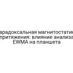 Парадоксальная магнитостатика притяжения: влияние анализа EWMA на планшета